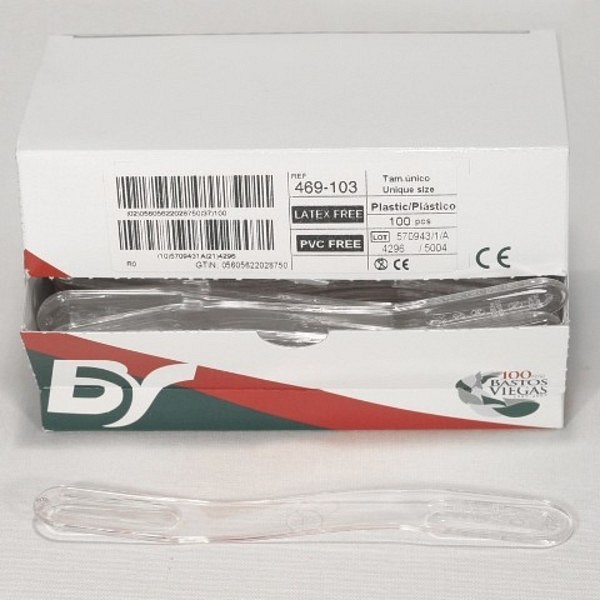 Tungespatel i plast buet 152x20x2mm