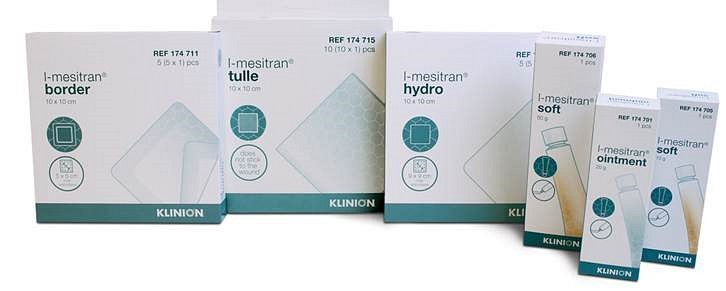 Gelförband Honung Klinion L-Mesitran hydro 10x10cm  30% honung steril