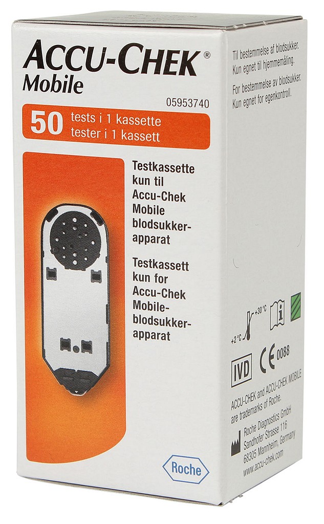 Teststicka Accu-Chek Mobile Testkassett 50p T Mätare M Flertest
