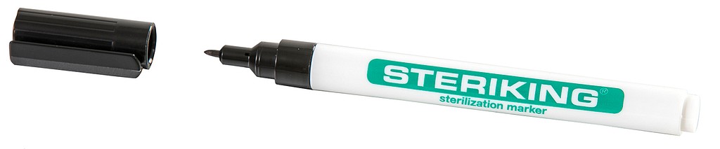 Steriking, markeringspen,sort, 1,0
