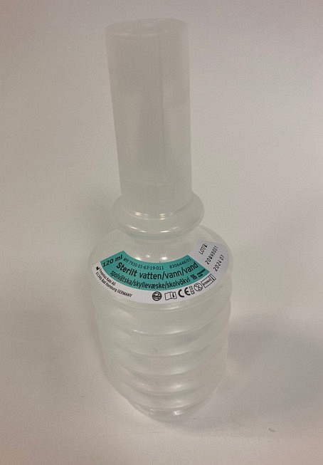 Spolvätska sterilt vatten 120ml irriflex spolampull