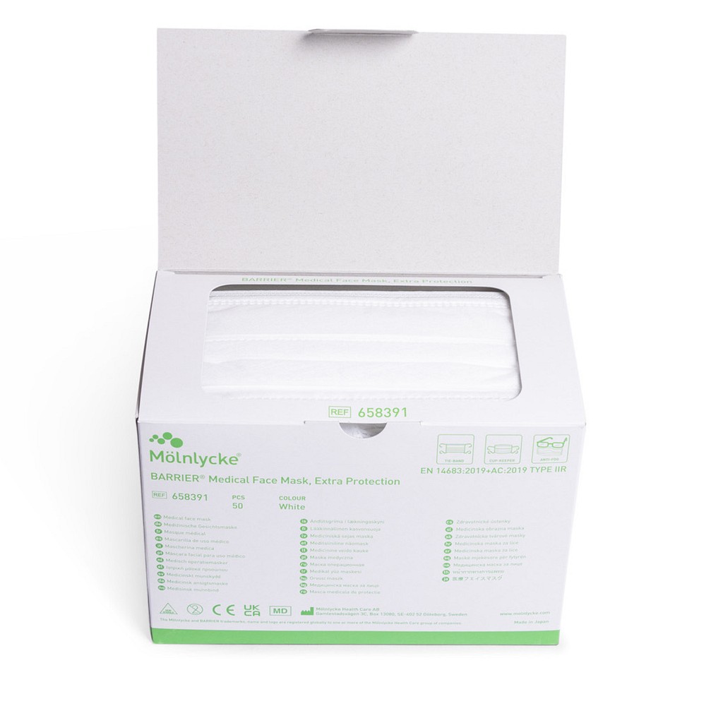 Munskydd Barrier vit sensitive klass IIR knytband