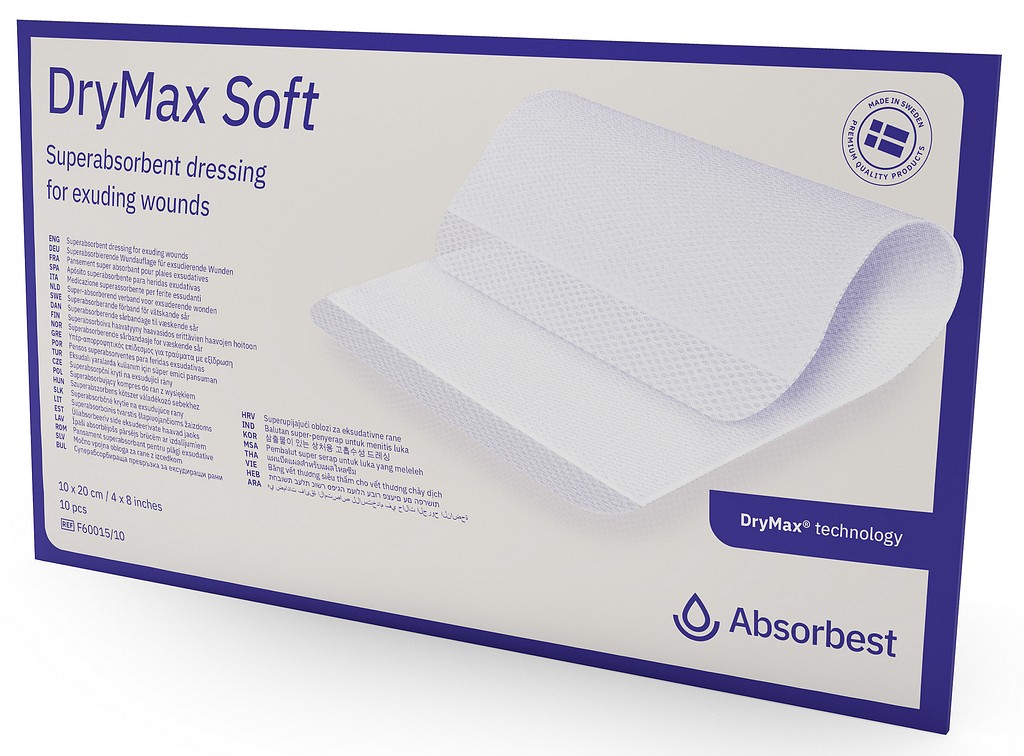 Superabsorberande förband DryMax Soft 10x20cm steril