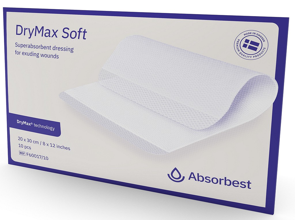 Superabsorberande förband DryMax Soft 20x30cm steril