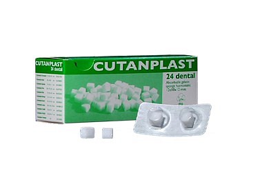 Resorberbar kompress Cutanplast dental 1x1x1cm hemostatisk gelat svamp