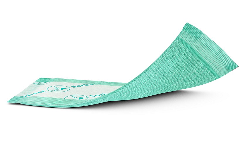 Sorbact Absorption, absorberende bandage, steril, 10 cm x 10 cm