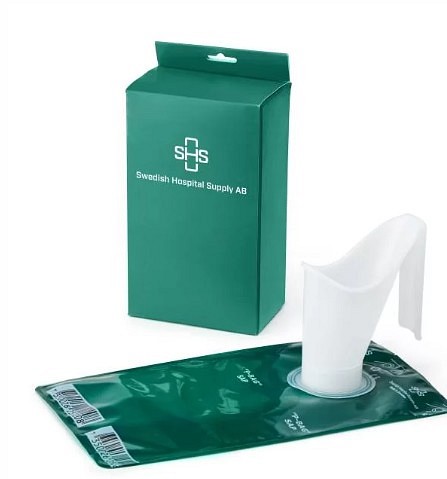 Urinpåse P-bag SAP m superabs. 1 tratt + 3 påsar/ fp