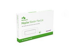 Skumförband silikon Mepilex Border Flex Lite 5x12,5cm vidhäftande