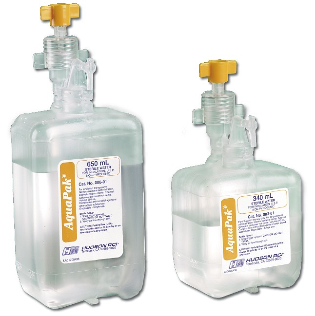 Befuktare Hudson Aquapak 650ml steril med adapter