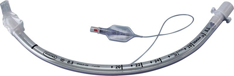 TRACHEAL TUBE CLEAR MURPHY EYESOFT-SEAL CUFF 8.5MM 20/BX