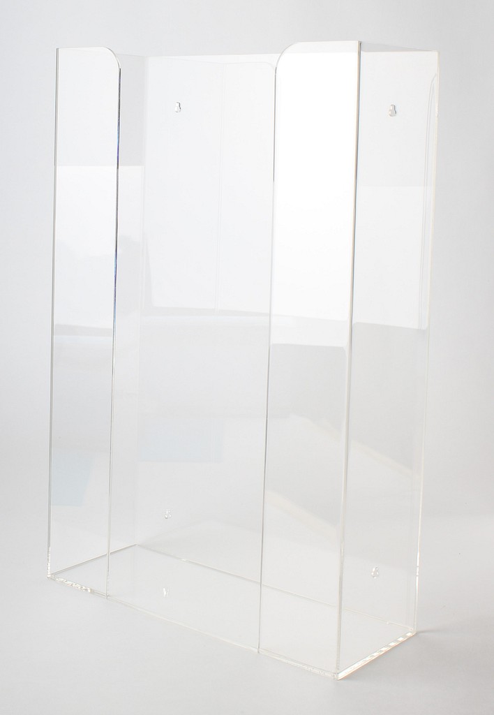 Handskhållare AST 3 ask plast transparent