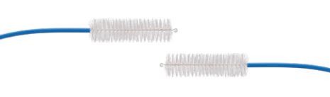 Kaksipäinen endoskooppien pesuharja Ø 1,5mm/230cm, harja Ø 3mm/20mm