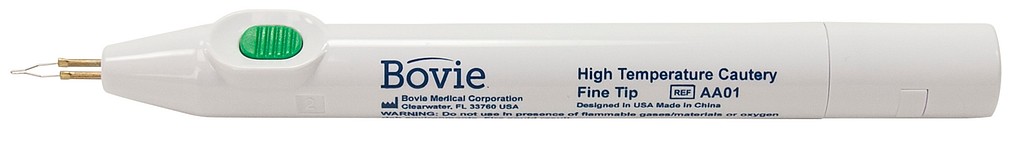 Bovie, eng. kaustik håndtag m/fin elektrode, single use