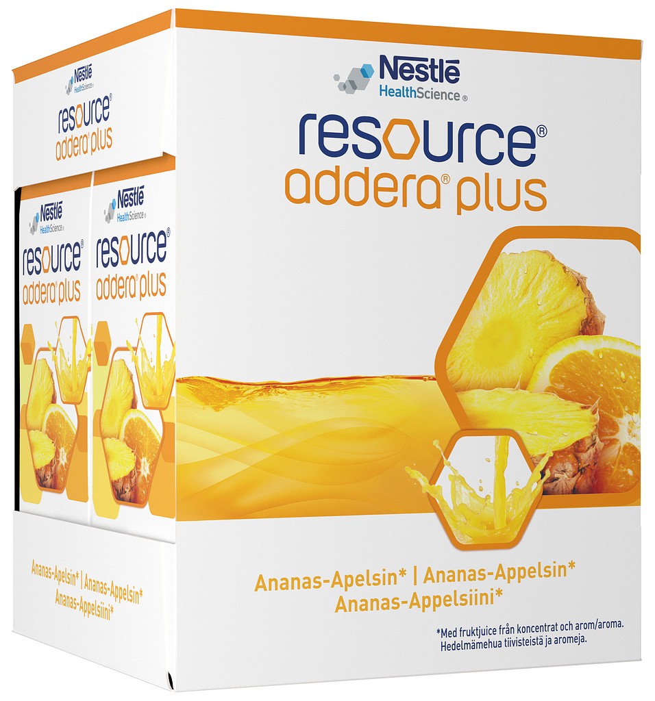 Resource Addera Plus Ananas/Apelsin 4x200ml Vnr 900721