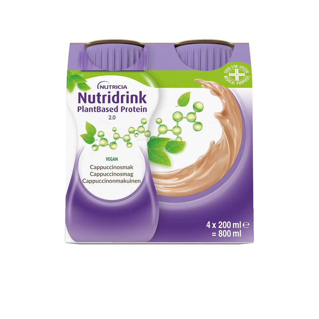 Nutridrink PlantBased Protein 2.0 4x200ml cappuccionsmak