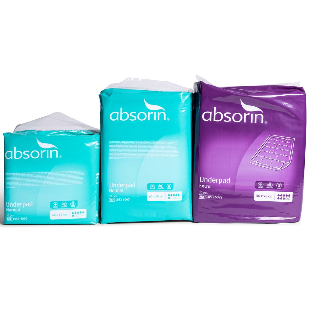 Absorin comfort -vuodesuoja extra yö/päivä 60 x 90 cm