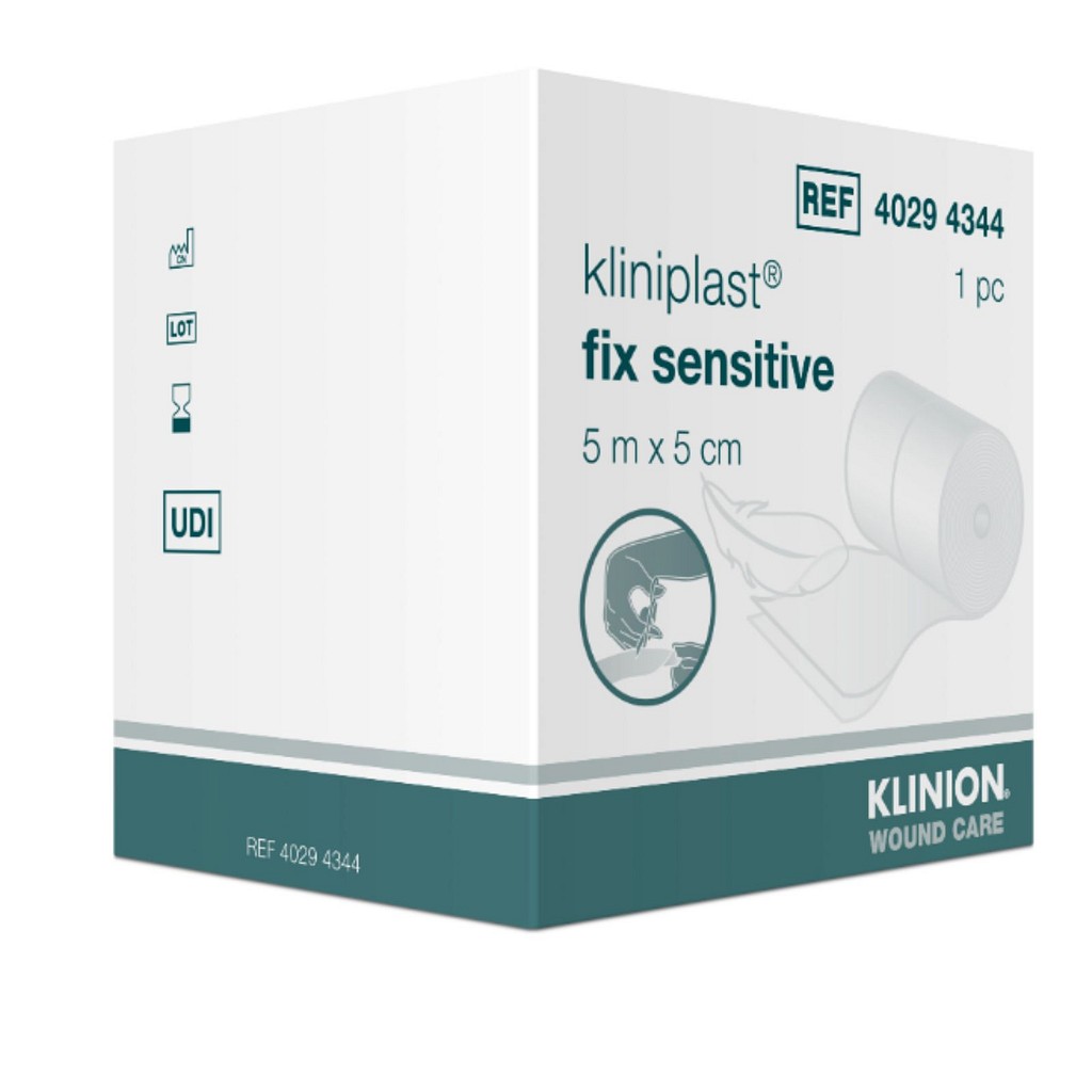 Fixeringshäfta silikon Kliniplast Fix Sensitive 5cmx5m