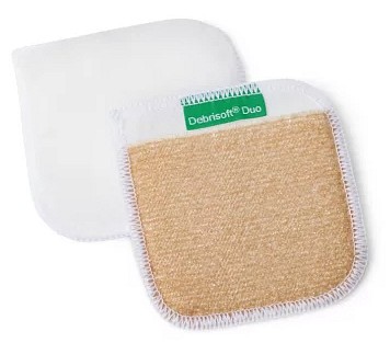 DebriSoft Pad, afvaskningssvamp til sår, mikrofiber, steril, 10 cm x 10 cm