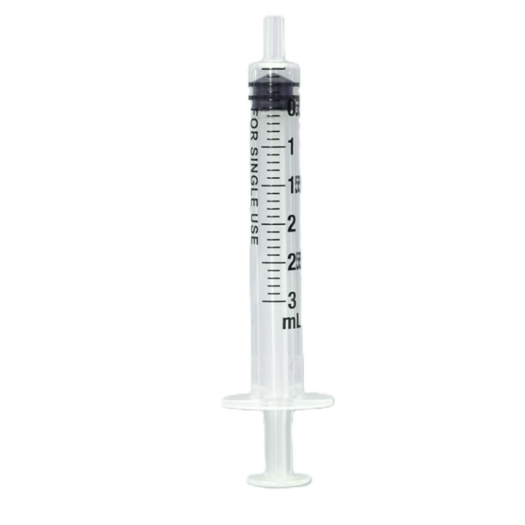 Klinion sprøyte, Luer Slip, 3 ml, 0,01 ml gradering, uten lateks- DEPH-, BPA- og PVC