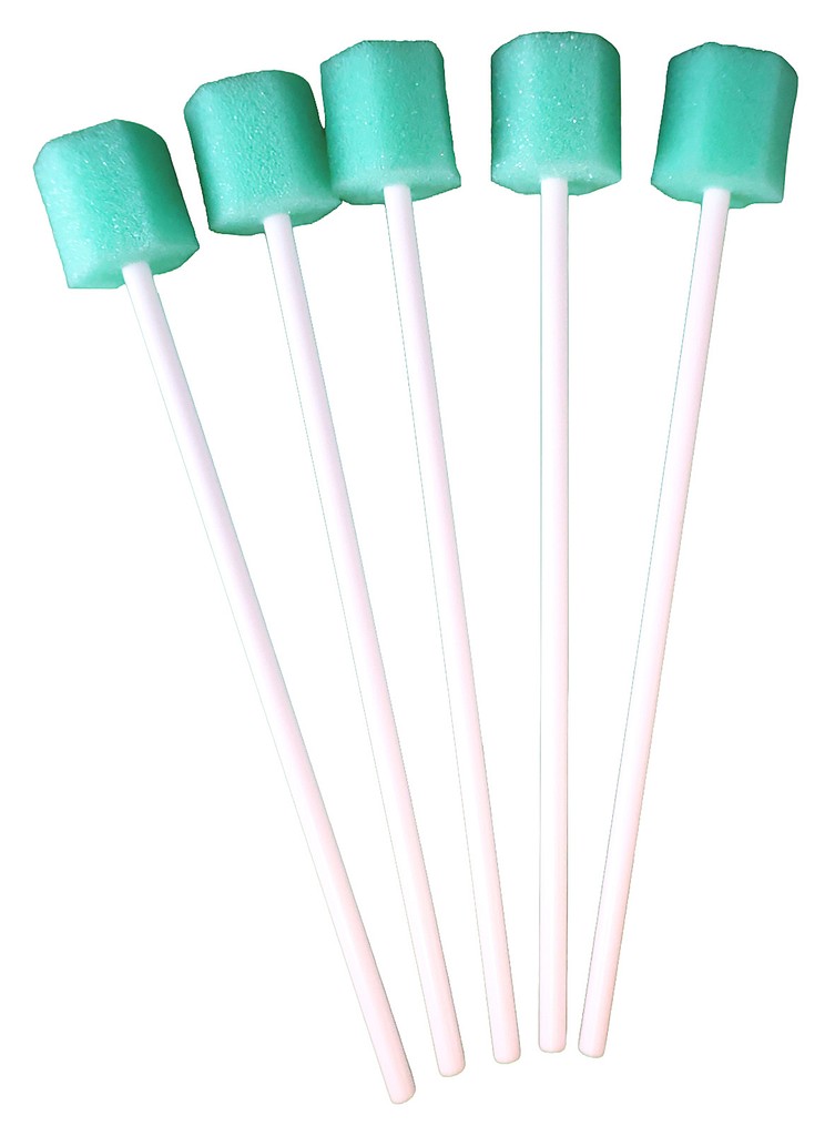 Klinion munvårdspinne, plast, grön, 15 cm