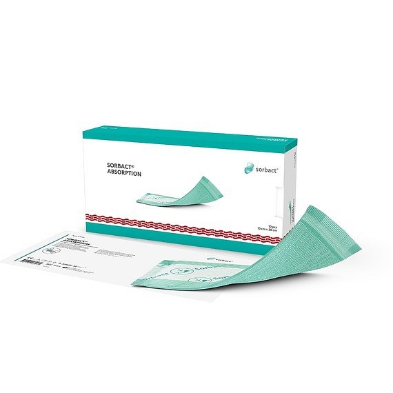Absförband Sorbact 7x9cm bakteriebindande steril