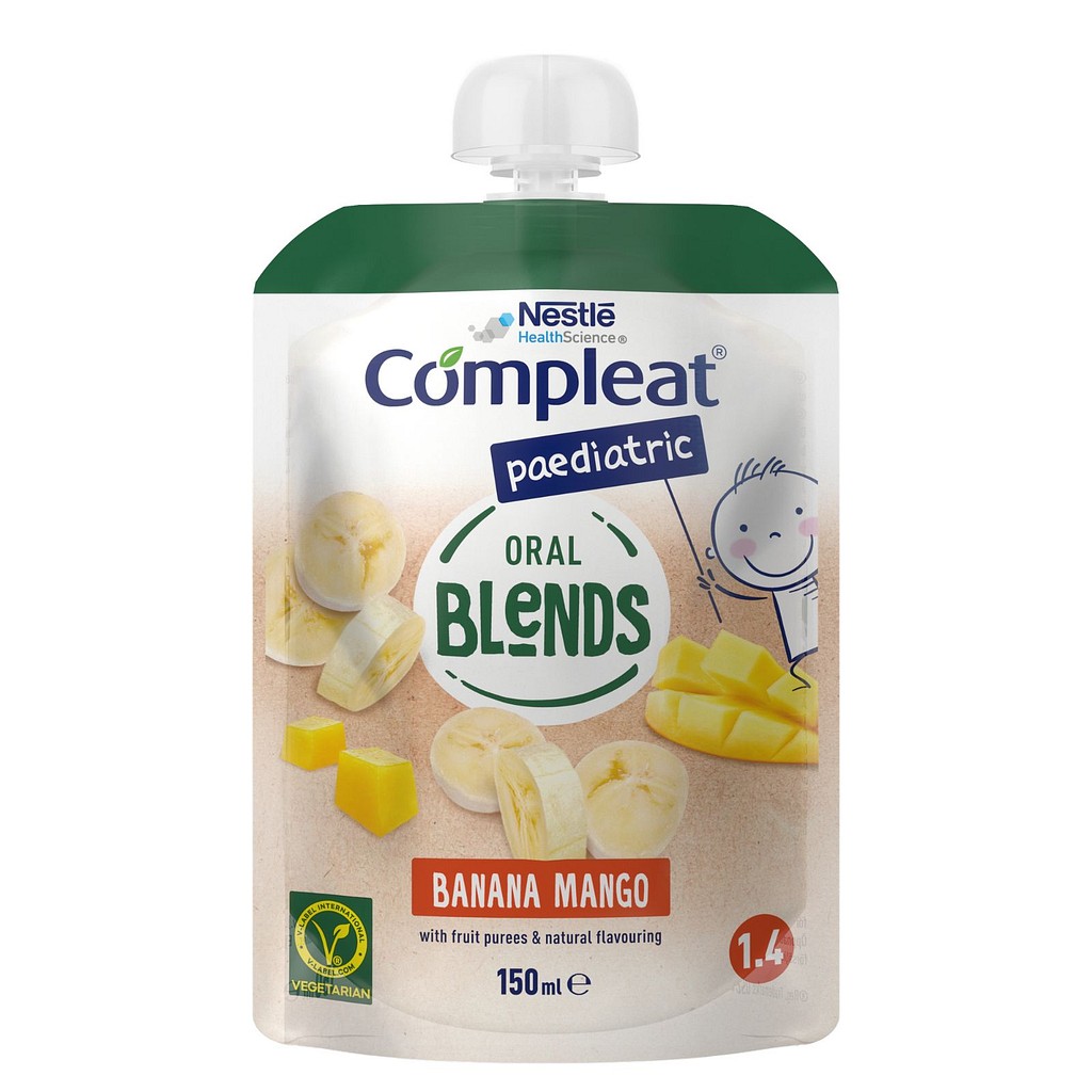 Compleat paediatric Oral Blends Banan-Mango 12 x 150 ml, Vnr 900744