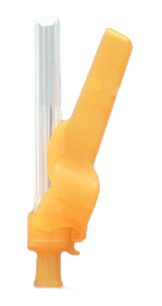 Klinion Injektionskanyl Stickskyddad, orange, 25G x 16 mm