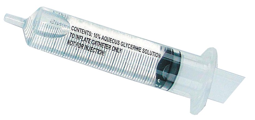 Rüsch, sprøjte med sterilt vand med 10% glycerinopløsning, 10 ml