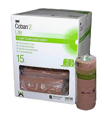 Coban2 Lite kompressiosidekerros 15 cm x 3,5 m