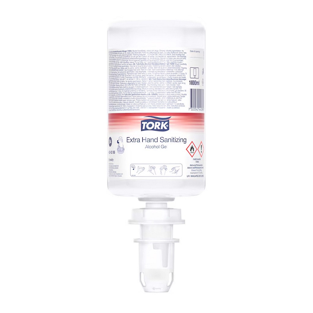 Tork Premium, Alkohol handdesinfektion Gel, Extra, S4, 1 l
