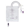 Qufora sengepose, 120 cm, dreieventil, prøvetakingsport, steril, 2000 ml