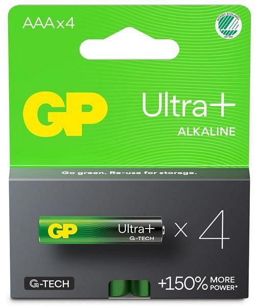 Batteri alkaline GP Ultra Plus AAA 24AUP LR03