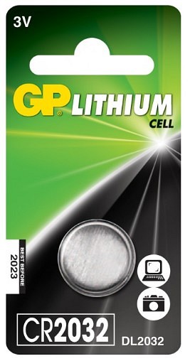 Batteri #V GP CR2032 1-pk