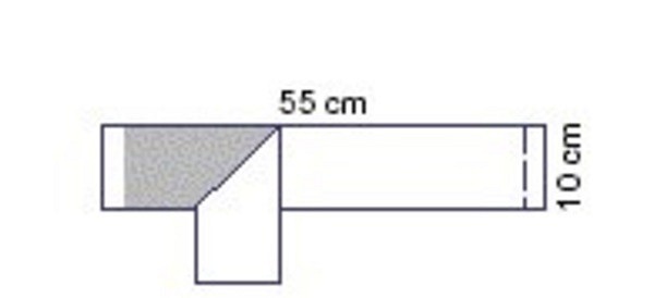 Oppdekning Steri-Drape Op-tape 10x55cm blå
