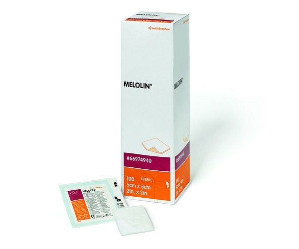 Kompress ikke heftende Melolin 10x10cm