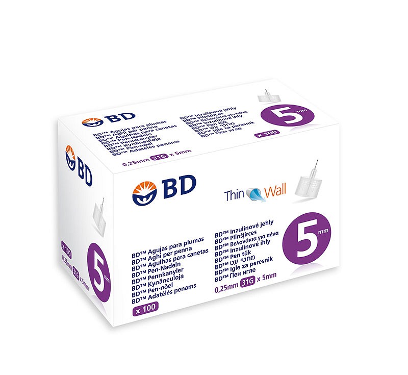 BD Pennekanyle 31G, 0,25x5mm, Steril