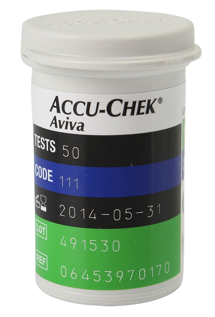 Accu Chek Aviva glucose teststrimler