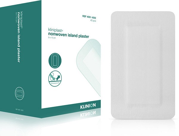Bandasje Kliniplast nw m/pad vanntett 9X15cm