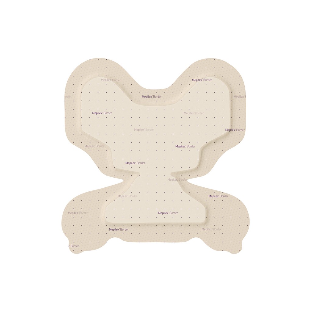 Bandasje skum Mepilex Border Heel 22x23cm
