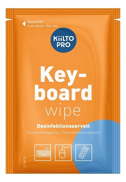 Tastaturrengjøring Kiilto Pro Tastaturservietter