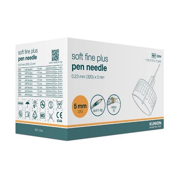 Pennekanyle Klinion Soft Fine Plus 0,23 mm 32G x 5 mm