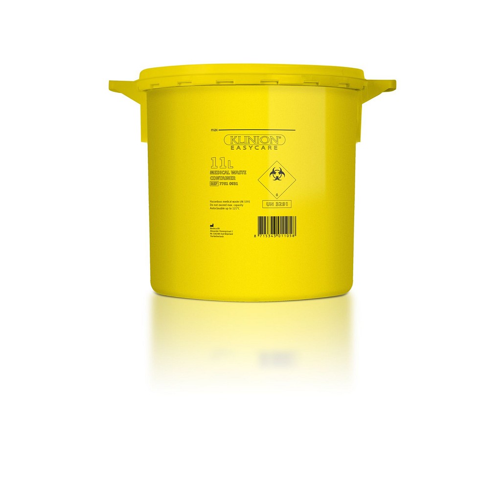 Klinion Easy Care kanylebeholder, gul, UN-godkjent, 11 l