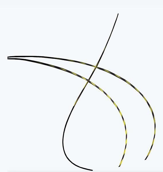 AGS Guidewire 0,025" Bøyd Fleksibel Spiss 260cm Steril