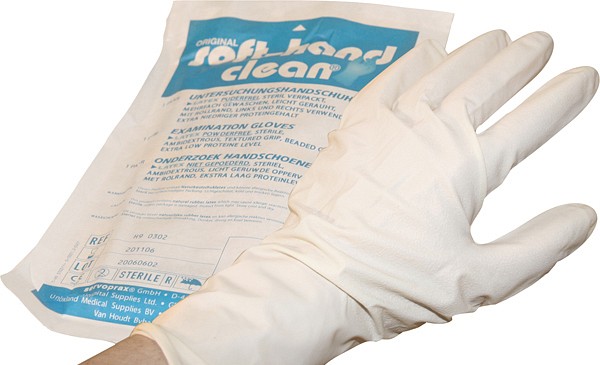 Hanske latex Soft-Hand Clean L par steril