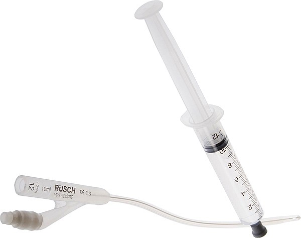 Kateter Aquaflate kv silikon 2-v 5/10ml Ch14 grønn