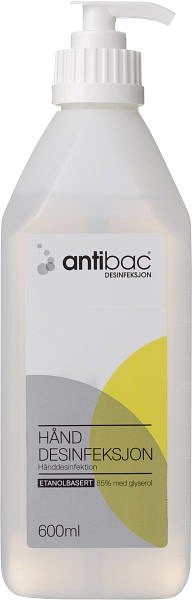 Hånddesinfeksjon Antibac 85% m/pumpe 600ml