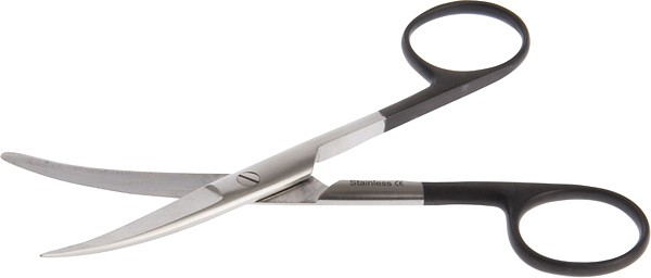 Saks kirurgisk buet spiss/butt super-cut 13cm