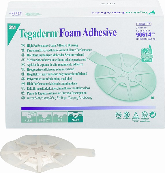 Bandasje skum 3M Tegaderm Foam Adhesive Mini Oval
