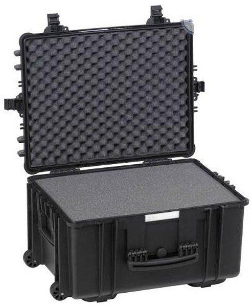 Koffert Explorer m/skum 67x51x37,2cm sort