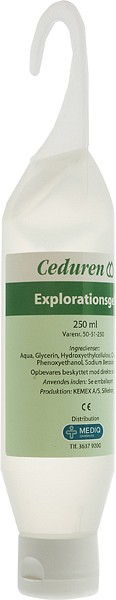 Undersøkelsesgel Ceduren hengetube m/krok 250ml